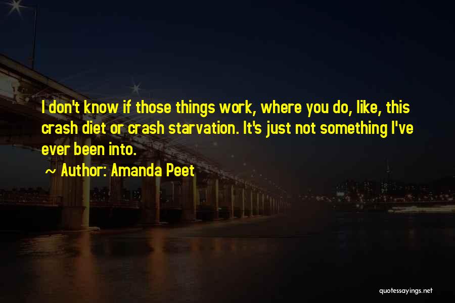 Starvation Quotes By Amanda Peet
