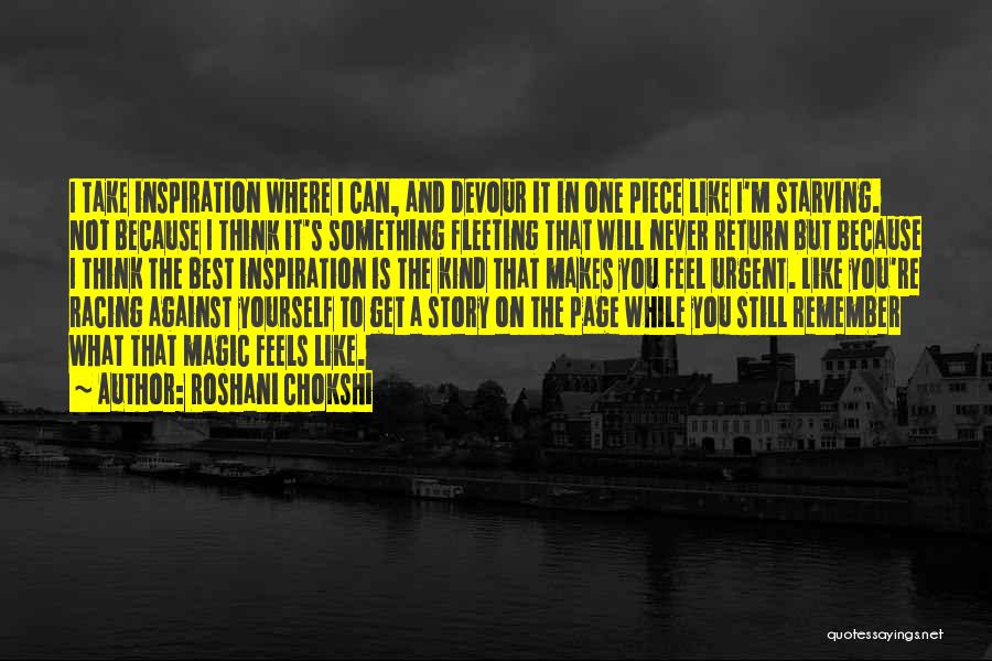 Starving Yourself Quotes By Roshani Chokshi