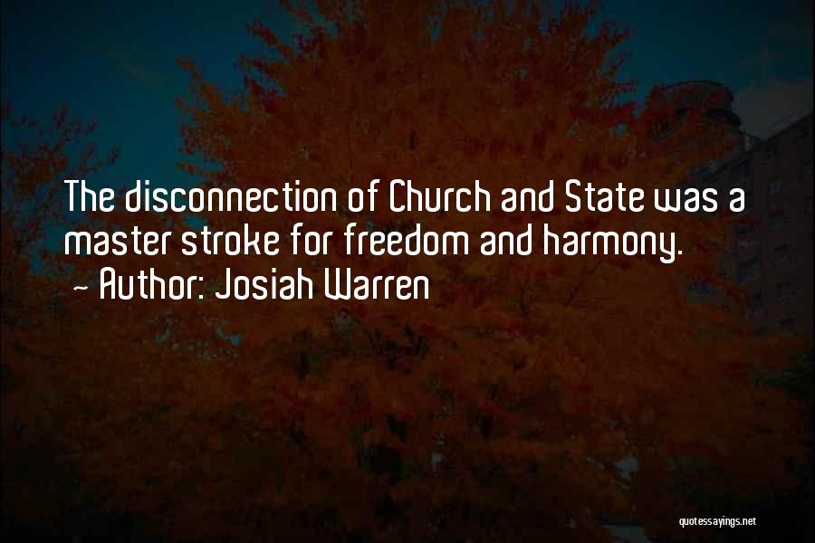 State And Church Quotes By Josiah Warren