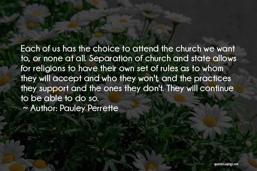 State And Church Quotes By Pauley Perrette