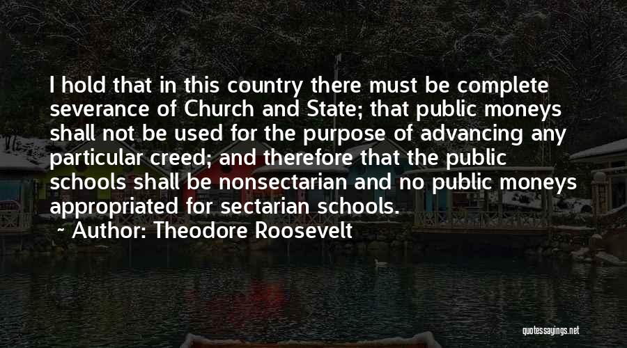 State And Church Quotes By Theodore Roosevelt