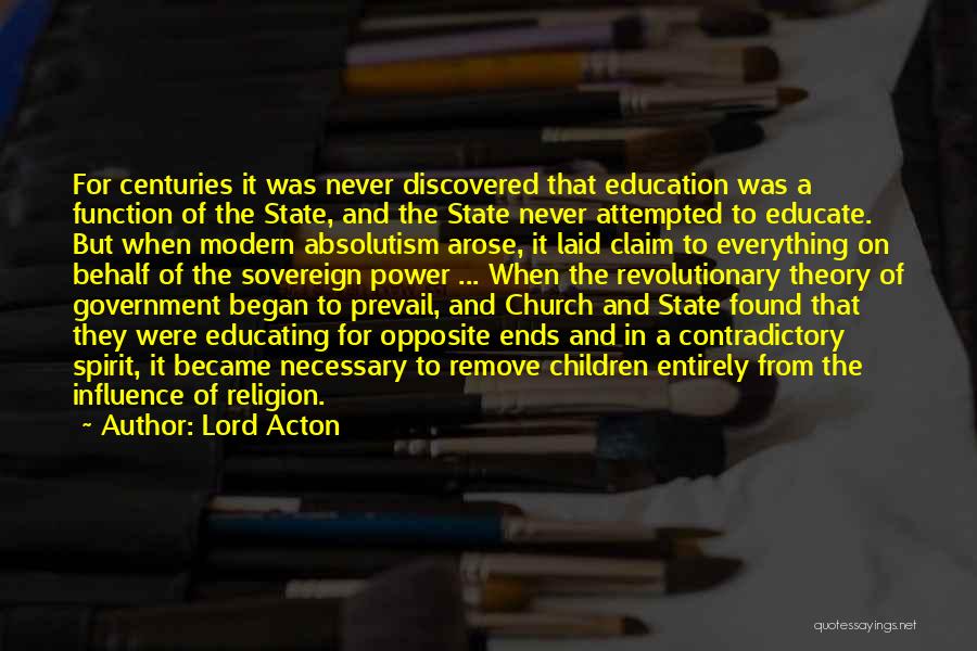 State And Religion Quotes By Lord Acton