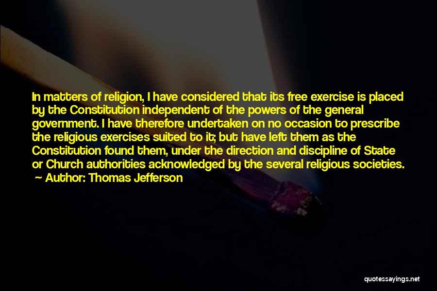 State And Religion Quotes By Thomas Jefferson