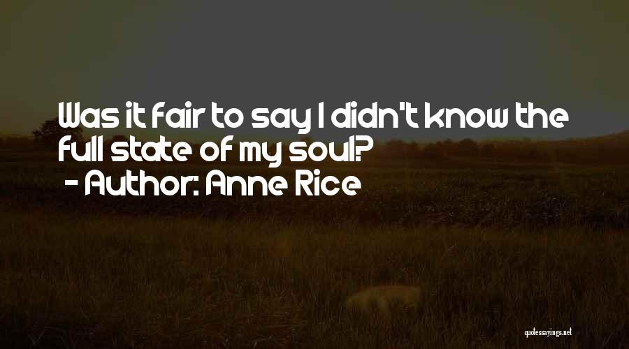 State Fair Quotes By Anne Rice