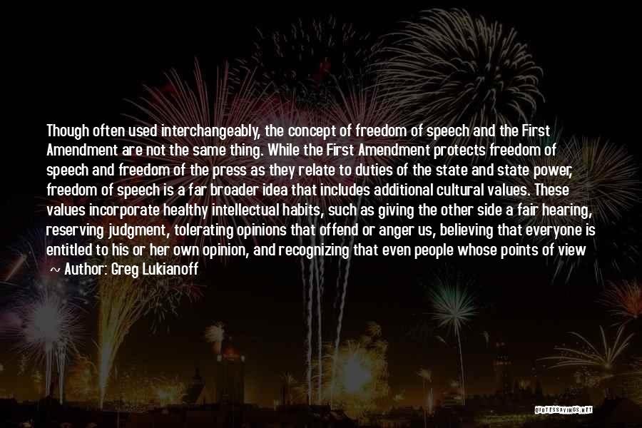 State Fair Quotes By Greg Lukianoff