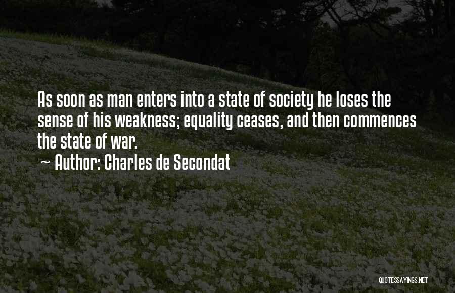 State Man Quotes By Charles De Secondat