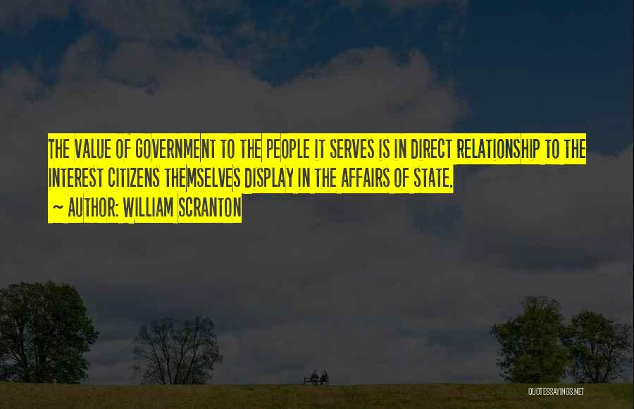 State Of Affairs Quotes By William Scranton