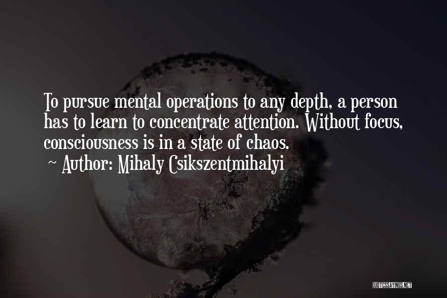 State Of Chaos Quotes By Mihaly Csikszentmihalyi