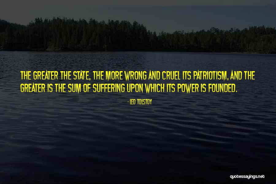 State Patriotism Quotes By Leo Tolstoy