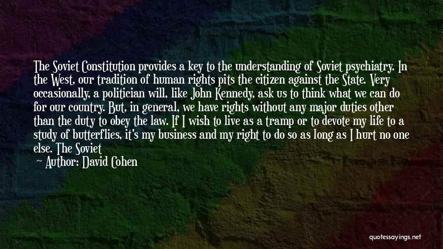 State Rights Quotes By David Cohen