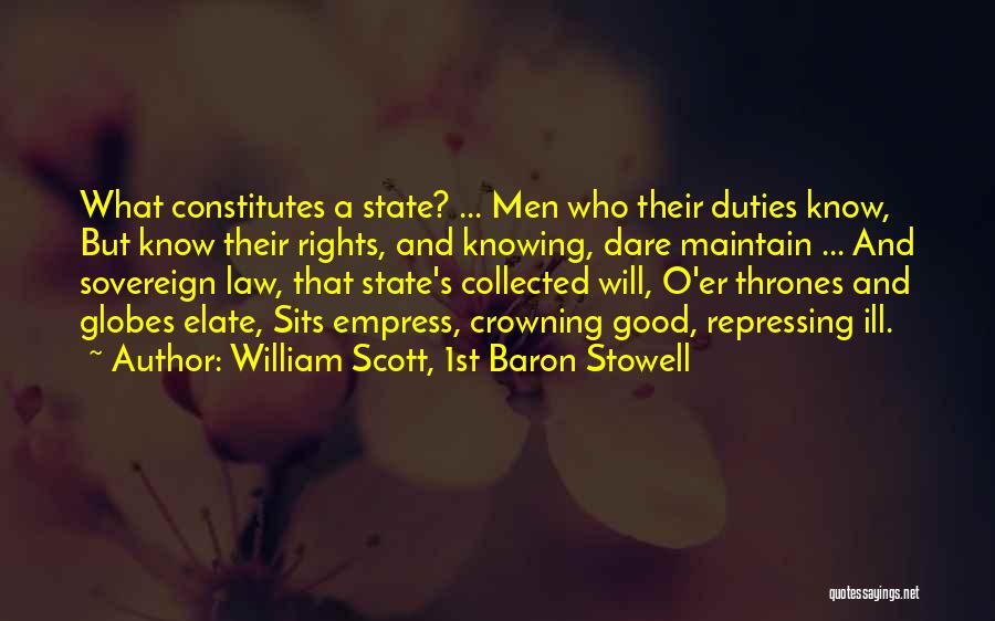 State Rights Quotes By William Scott, 1st Baron Stowell