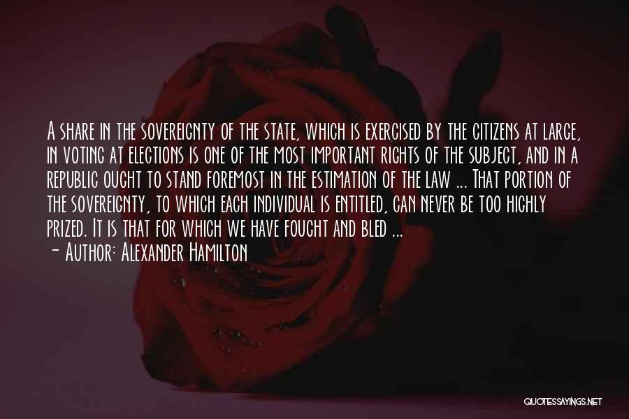 State Sovereignty Quotes By Alexander Hamilton