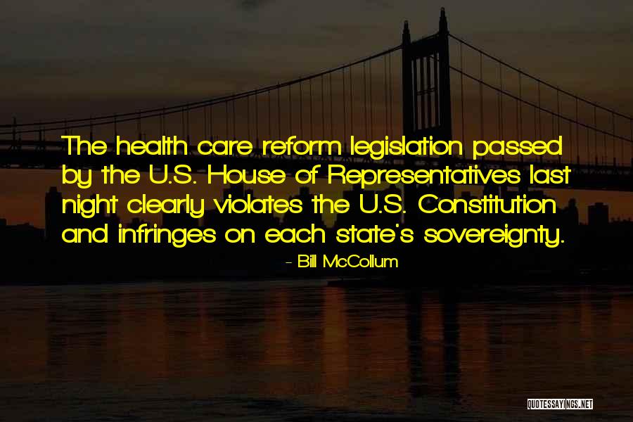 State Sovereignty Quotes By Bill McCollum