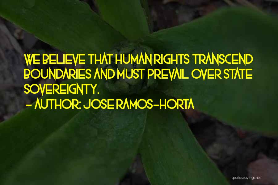 State Sovereignty Quotes By Jose Ramos-Horta
