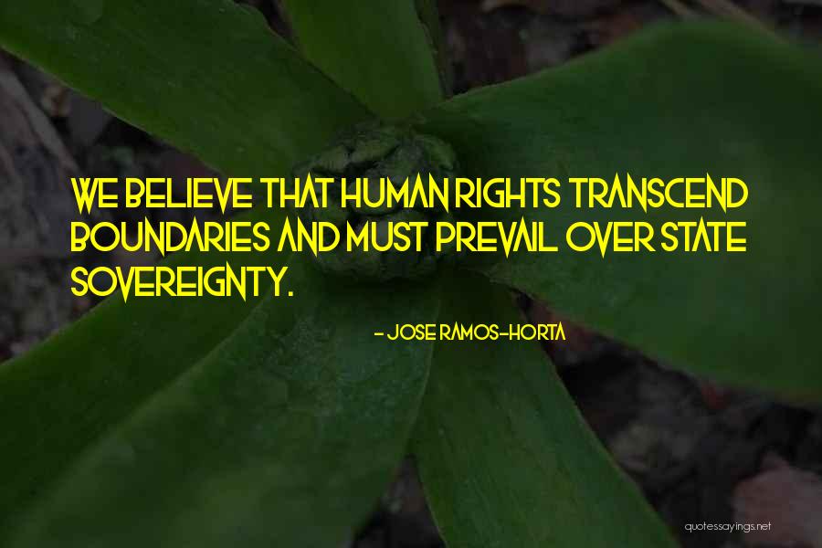 State Sovereignty Quotes By Jose Ramos-Horta