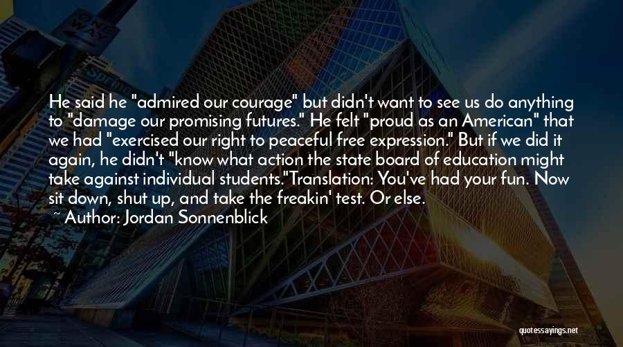 State Test Quotes By Jordan Sonnenblick