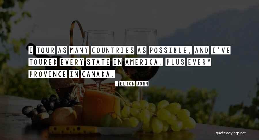 State Tour Quotes By Elton John State Tour Quotes By Elton John