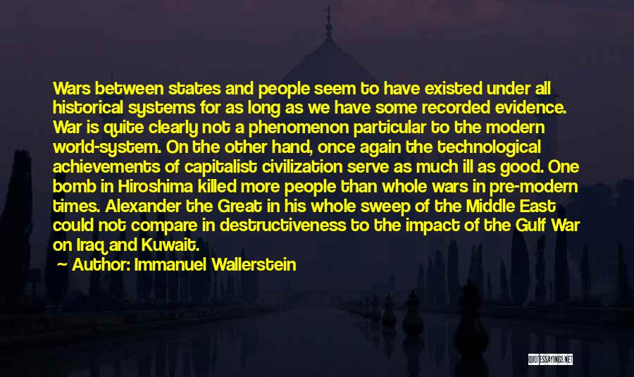 States Evidence Quotes By Immanuel Wallerstein