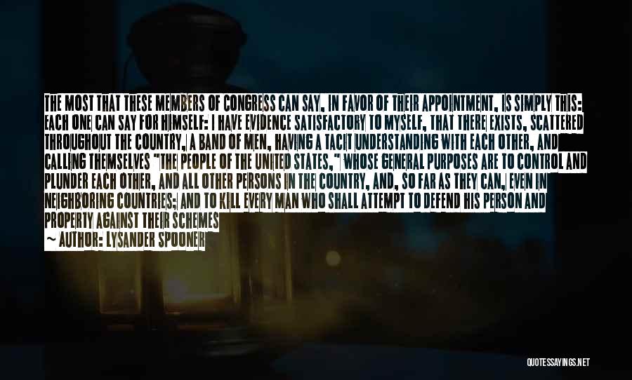 States Evidence Quotes By Lysander Spooner