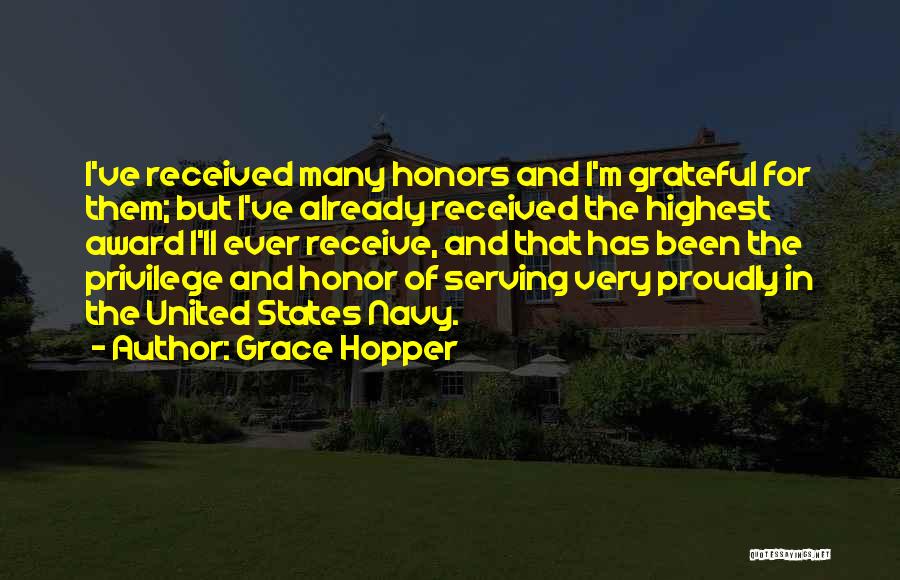 States Of Grace Quotes By Grace Hopper