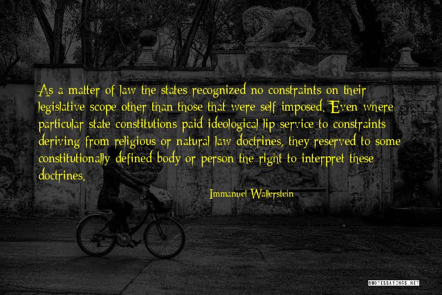 States Of Matter Quotes By Immanuel Wallerstein