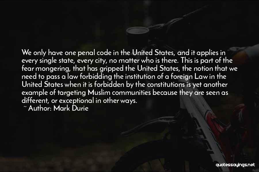 States Of Matter Quotes By Mark Durie