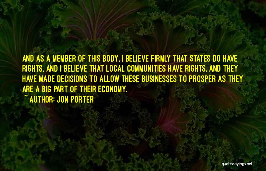 States Rights Quotes By Jon Porter