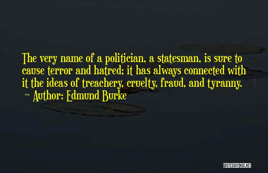 Statesman And Politician Quotes By Edmund Burke