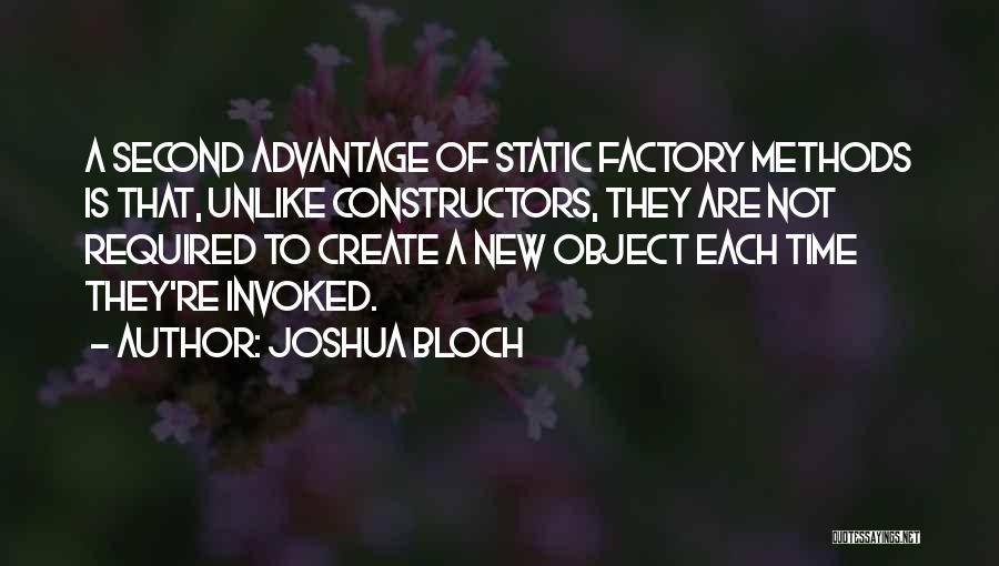 Static Quotes By Joshua Bloch
