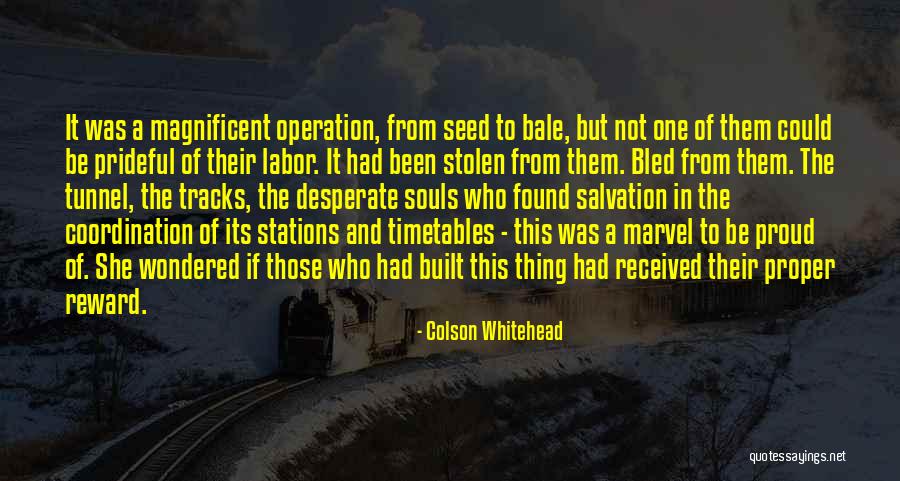 Stations Quotes By Colson Whitehead