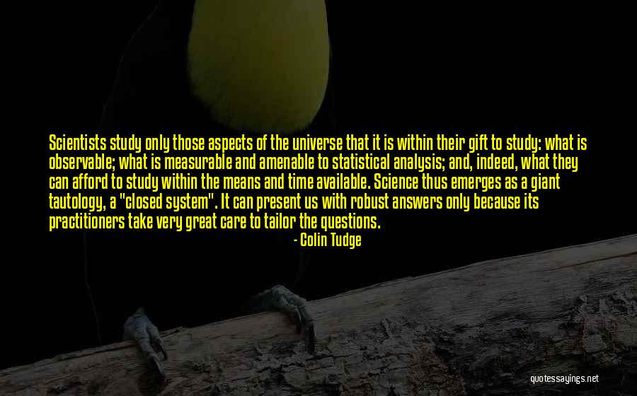 Statistical Analysis Quotes By Colin Tudge