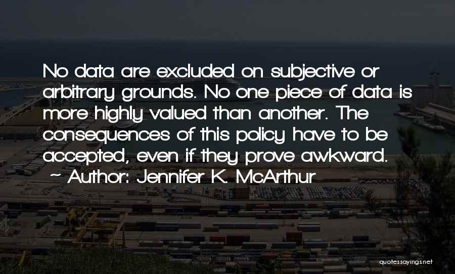 Statistical Data Quotes By Jennifer K. McArthur