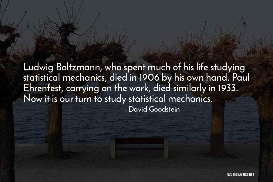 Statistical Science Quotes By David Goodstein Statistical Science Quotes By David Goodstein
