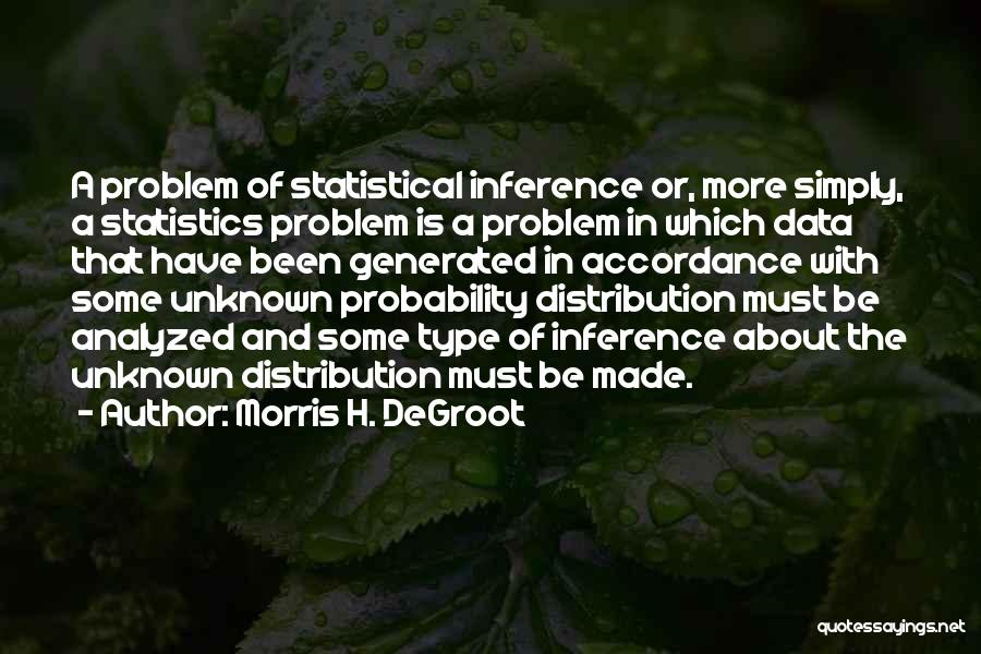 Statistics And Probability Quotes By Morris H. DeGroot