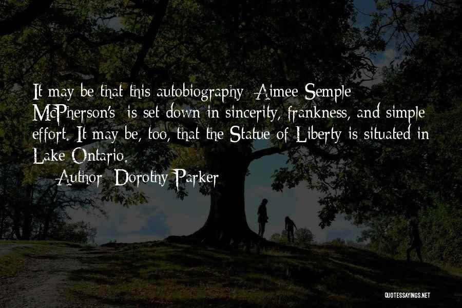 Statue Of Liberty Quotes By Dorothy Parker