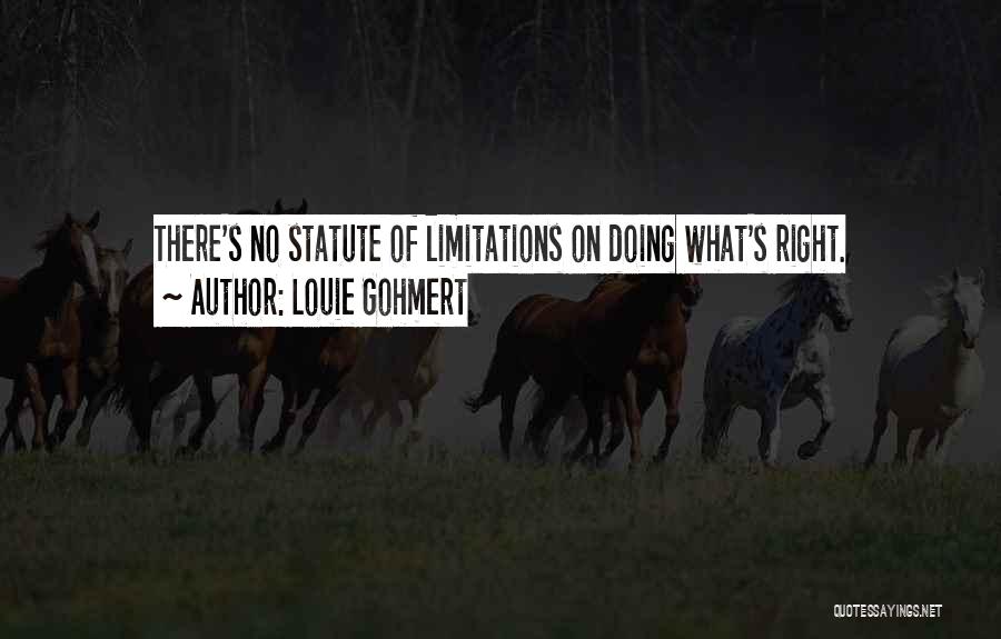 Statute Of Limitations Quotes By Louie Gohmert