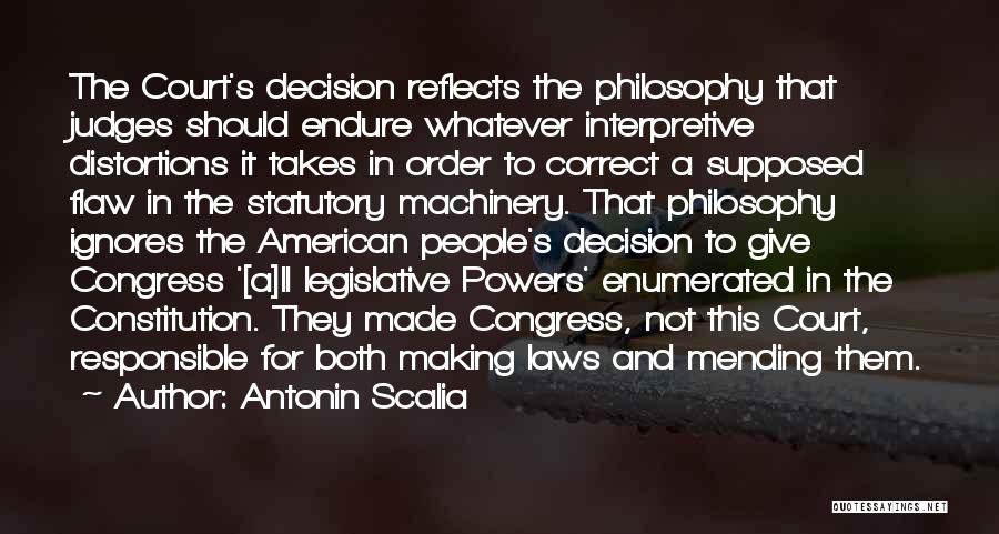 Statutory Law Quotes By Antonin Scalia