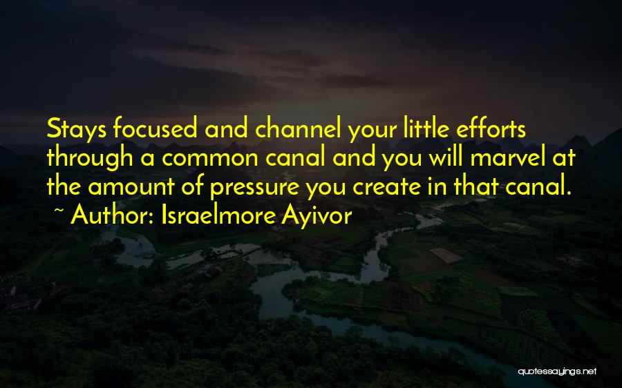 Stay Focused Quotes By Israelmore Ayivor