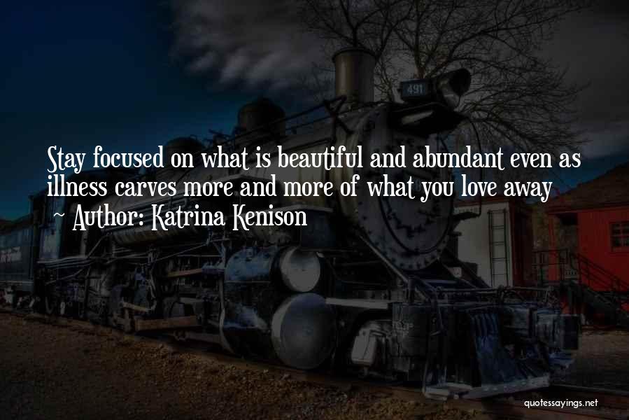Stay Focused Quotes By Katrina Kenison