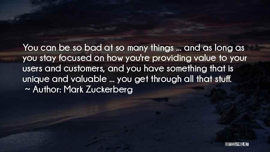 Stay Focused Quotes By Mark Zuckerberg
