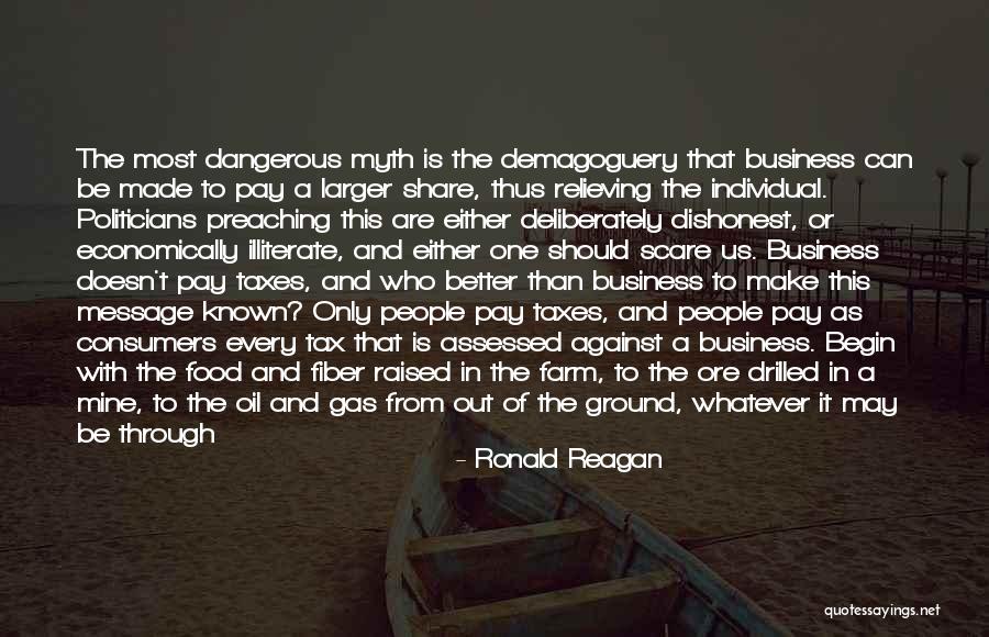 Stay Out People's Business Quotes By Ronald Reagan