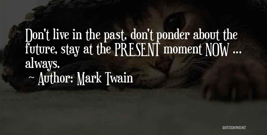 Stay Present Quotes By Mark Twain