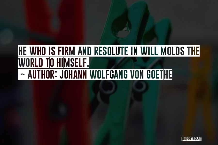 Stay Resolute Quotes By Johann Wolfgang Von Goethe