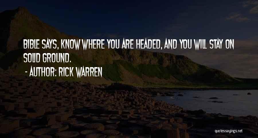 Stay Solid Quotes By Rick Warren