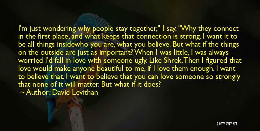 Stay Strong On Love Quotes By David Levithan