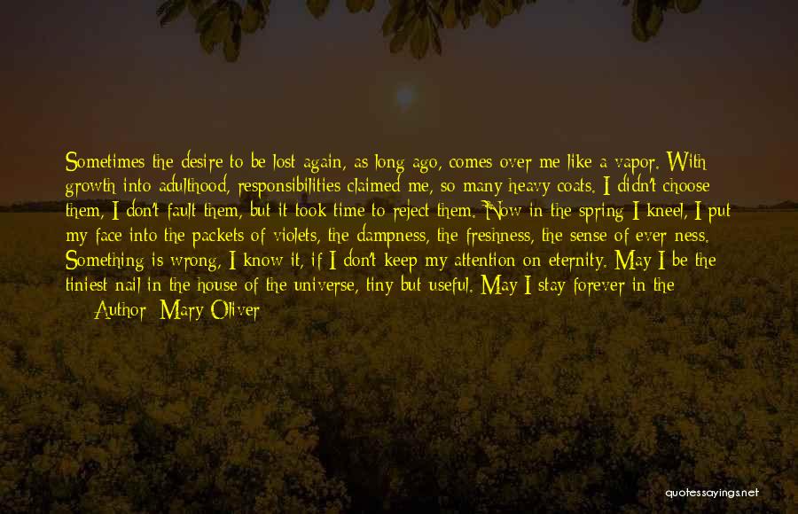 Stay With Me Forever Quotes By Mary Oliver