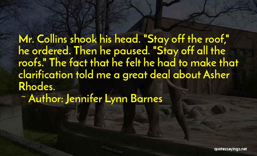 Stay With Me J Lynn Quotes By Jennifer Lynn Barnes