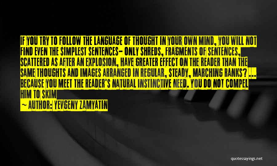 Steady Mind Quotes By Yevgeny Zamyatin