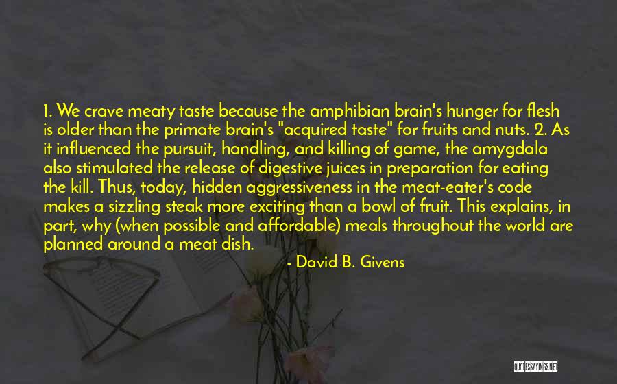 Steak Quotes By David B. Givens Steak Quotes By David B. Givens