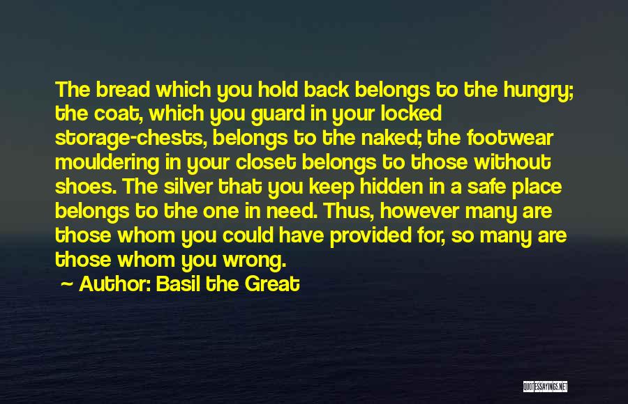 Stealing Is Wrong Quotes By Basil The Great